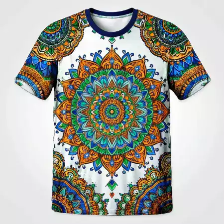 Lotus Geometry Tee